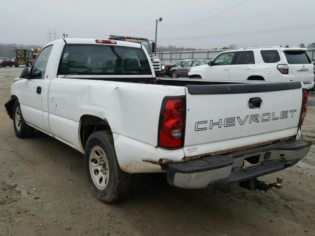 1GCEC14X85Z238563 - 2005 CHEVROLET SILVERADO WHITE photo 3