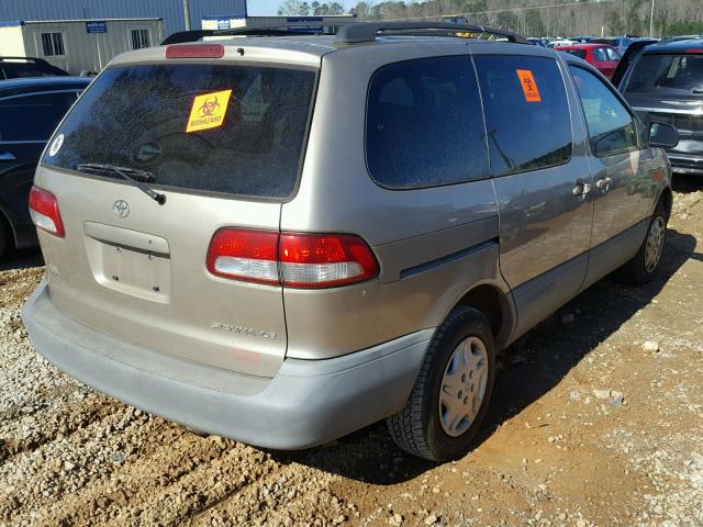 4T3ZF13C61U384669 - 2001 TOYOTA SIENNA LE GOLD photo 4