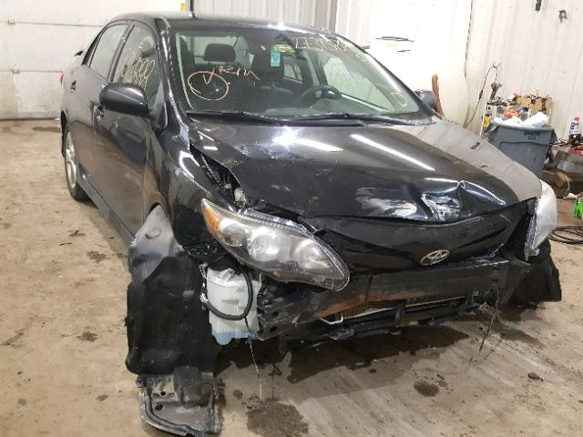 2T1BU4EE0BC589777 - 2011 TOYOTA COROLLA BA BLACK photo 1