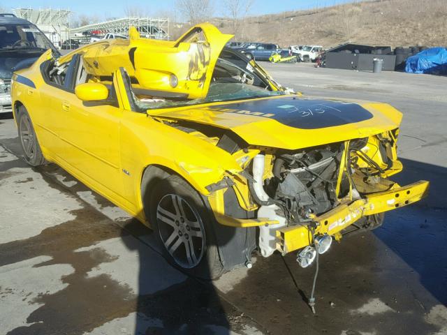 2B3LA53H06H335306 - 2006 DODGE CHARGER R/ YELLOW photo 1