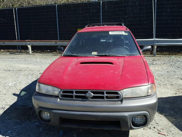 4S3BG6853X7623069 - 1999 SUBARU LEGACY OUT RED photo 9