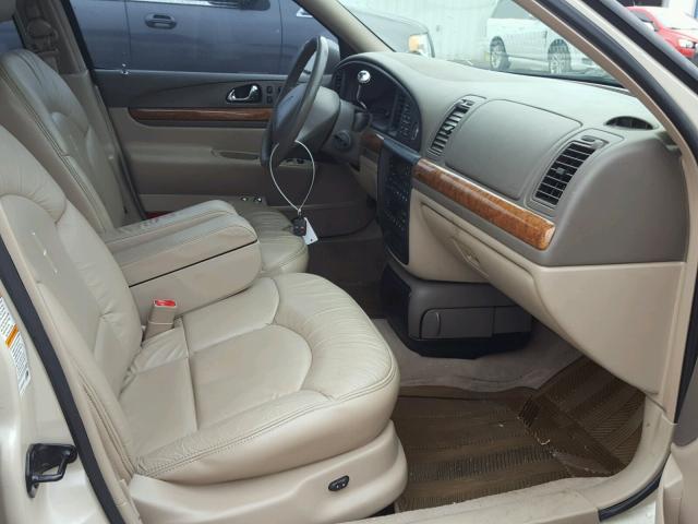 1LNHM97VX2Y697934 - 2002 LINCOLN CONTINENTA TAN photo 5