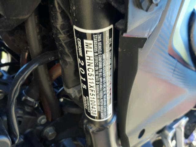 MLHNC511XF5100438 - 2015 HONDA CBR300 R TWO TONE photo 10