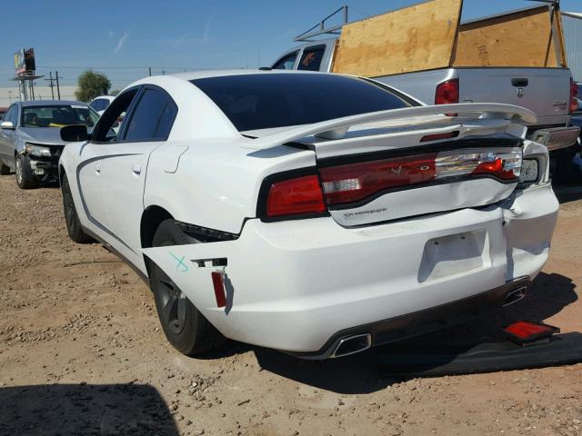 2C3CDXBG3CH148376 - 2012 DODGE CHARGER SE WHITE photo 3