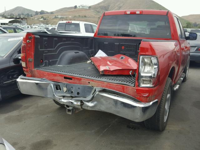 1D7RB1GP7AS134512 - 2010 DODGE RAM 1500 RED photo 4