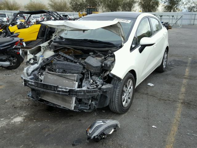 KNADM4A36E6371770 - 2014 KIA RIO LX Սպիտակ լուսանկար 2