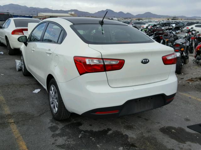 KNADM4A36E6371770 - 2014 KIA RIO LX Սպիտակ լուսանկար 3