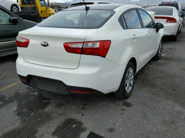 KNADM4A36E6371770 - 2014 KIA RIO LX Սպիտակ լուսանկար 4