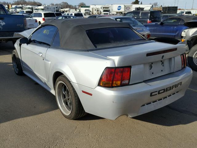 1FAFP45X63F388877 - 2003 FORD MUSTANG GT SILVER photo 3