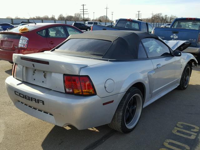 1FAFP45X63F388877 - 2003 FORD MUSTANG GT SILVER photo 4