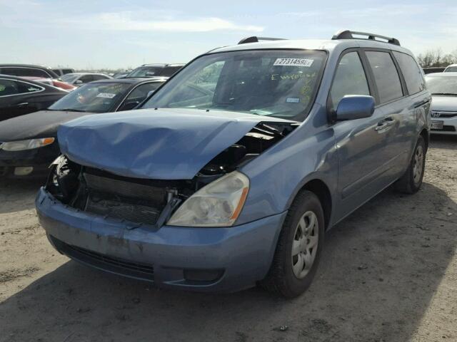 KNDMB233366036462 - 2006 KIA SEDONA EX BLUE photo 2