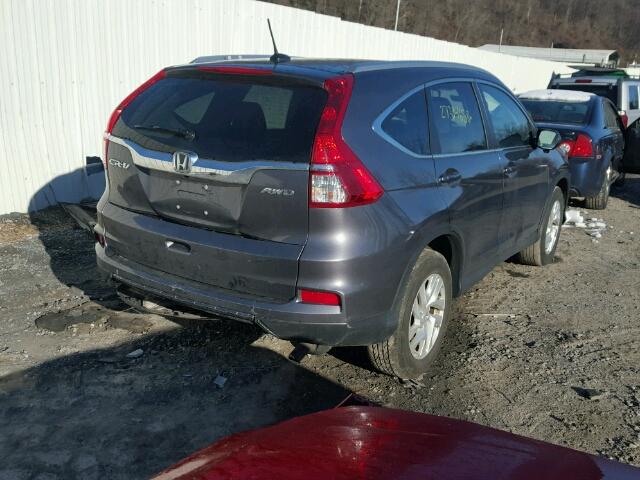 5J6RM4H72FL105497 - 2015 HONDA CR-V EXL GRAY photo 4