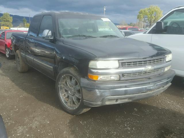 2GCEC19V021429230 - 2002 CHEVROLET SILVERADO BLACK photo 1