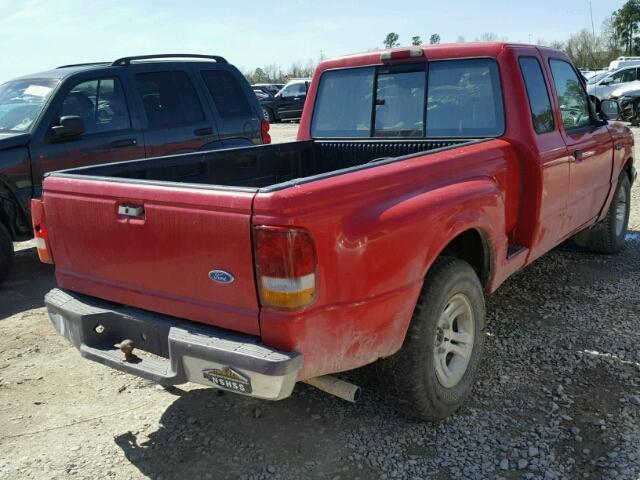 1FTCR14A3VPB41042 - 1997 FORD RANGER SUP RED photo 4