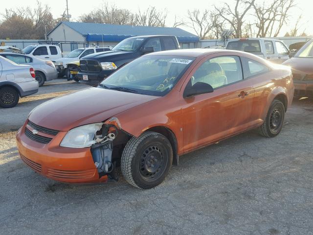 1G1AK15F367832992 - 2006 CHEVROLET COBALT LS ORANGE photo 2