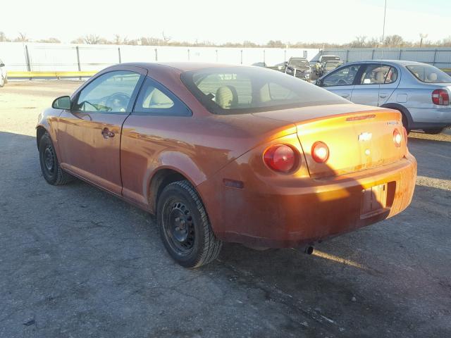 1G1AK15F367832992 - 2006 CHEVROLET COBALT LS ORANGE photo 3