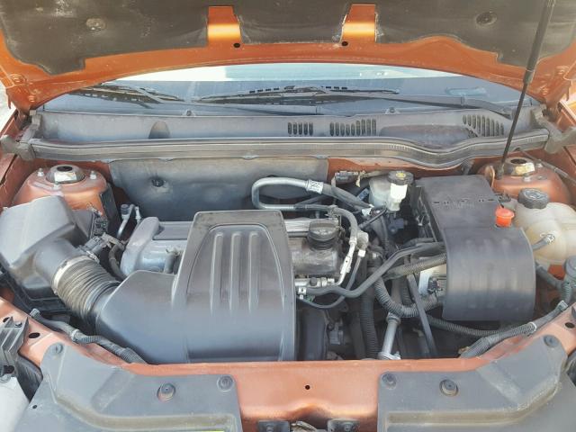 1G1AK15F367832992 - 2006 CHEVROLET COBALT LS ORANGE photo 7