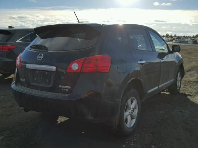 JN8AS5MV1DW627640 - 2013 NISSAN ROGUE S BLACK photo 4