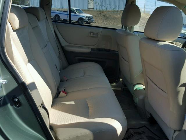 JTEEP21A960159365 - 2006 TOYOTA HIGHLANDER GREEN photo 6