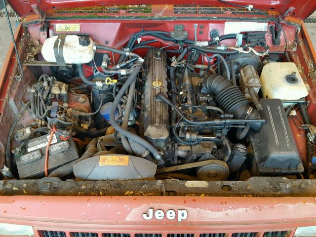 1JTMW6453JT031685 - 1988 JEEP COMANCHE E RED photo 7