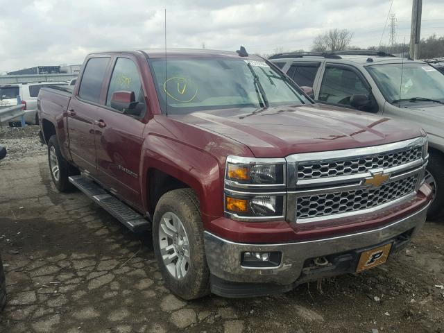 3GCUKREC7FG224972 - 2015 CHEVROLET SILVERADO MAROON photo 1