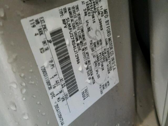 5LMFU27R04LJ12986 - 2004 LINCOLN NAVIGATOR SILVER photo 10