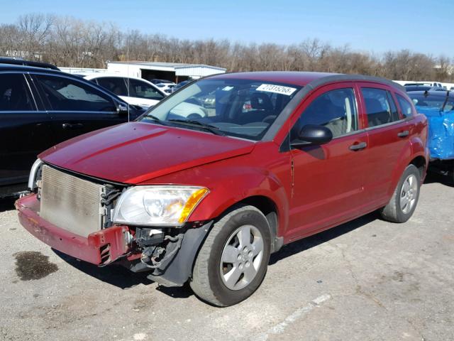 1B3HB28B08D625437 - 2008 DODGE CALIBER RED photo 2