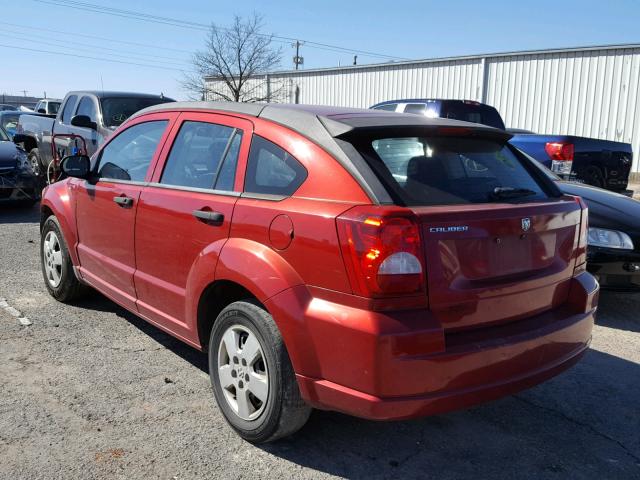 1B3HB28B08D625437 - 2008 DODGE CALIBER RED photo 3