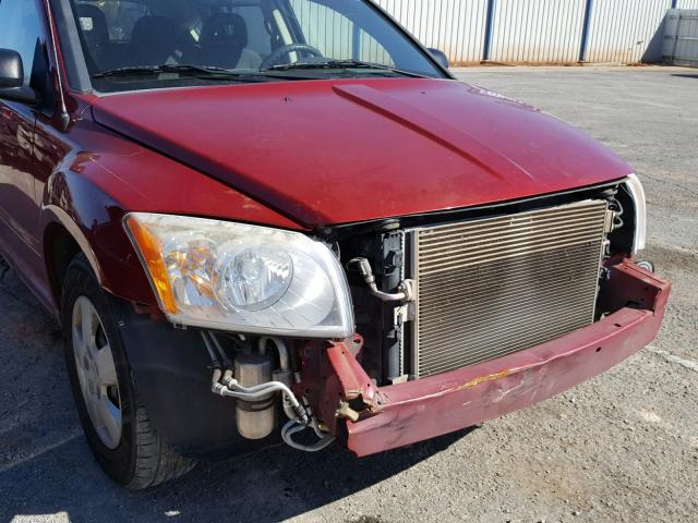 1B3HB28B08D625437 - 2008 DODGE CALIBER RED photo 9