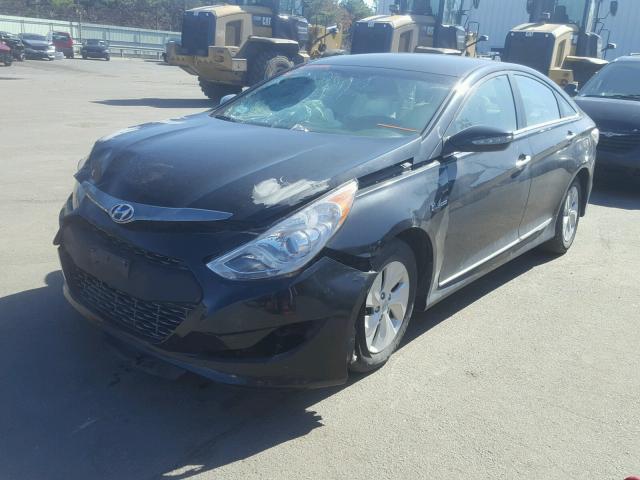 KMHEC4A44DA070571 - 2013 HYUNDAI SONATA HYB BLACK photo 2