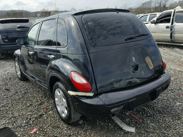 3A8FY48BX8T135705 - 2008 CHRYSLER PT CRUISER BLACK photo 3