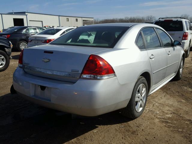 2G1WA5EK5A1258947 - 2010 CHEVROLET IMPALA LS SILVER photo 4