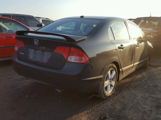 2HGFA16897H306101 - 2007 HONDA CIVIC EX BLACK photo 4