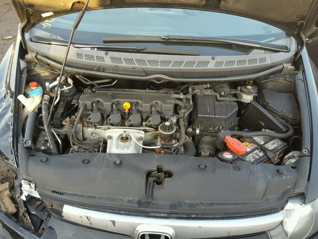 2HGFA16897H306101 - 2007 HONDA CIVIC EX შავი ფოტო 7