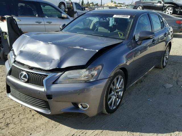 JTHBE1BL9D5027423 - 2013 LEXUS GS 350 GRAY photo 2