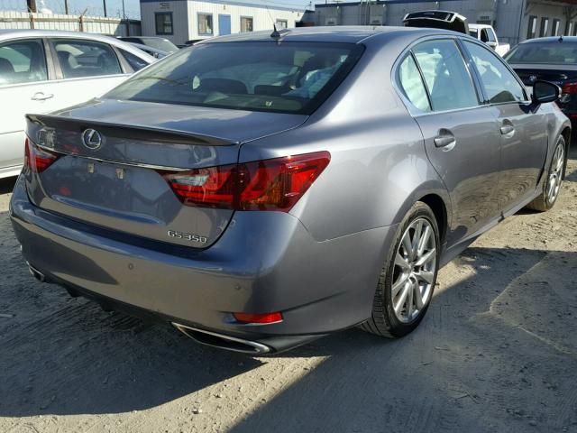 JTHBE1BL9D5027423 - 2013 LEXUS GS 350 GRAY photo 4