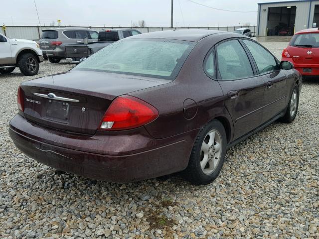 1FAFP55U31G276475 - 2001 FORD TAURUS SES PURPLE photo 4