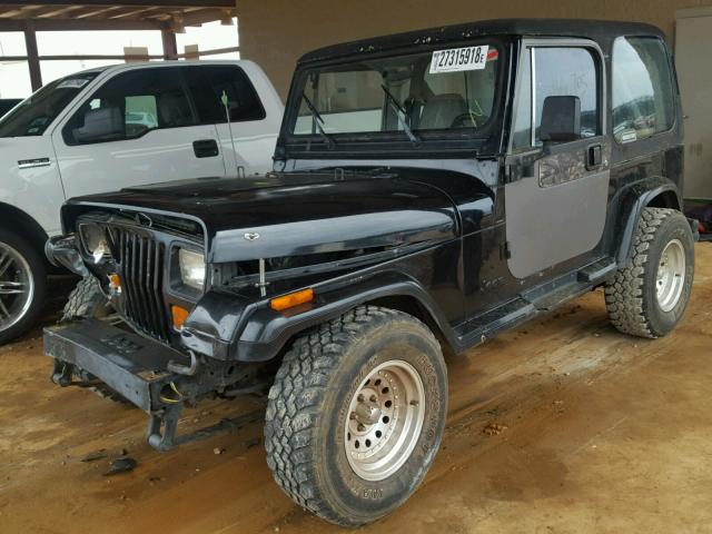 1J4FY29S5PP267374 - 1993 JEEP WRANGLER / BLACK photo 2