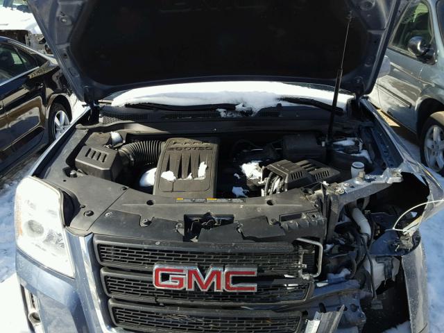 2CTALMEC3B6342787 - 2011 GMC TERRAIN SL BLUE photo 7