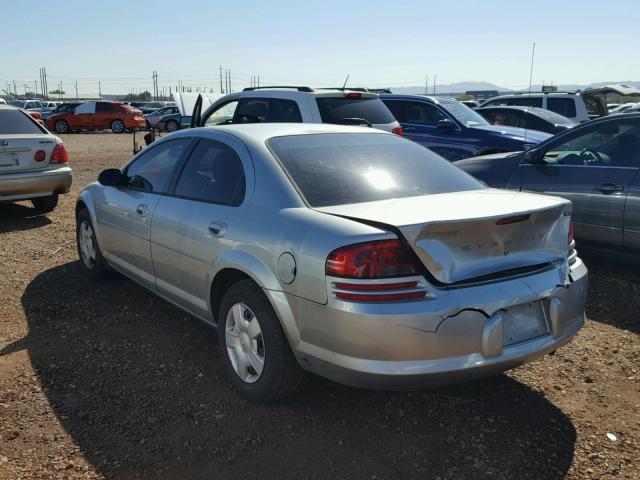 1B3EL46T15N643443 - 2005 DODGE STRATUS SX SILVER photo 3