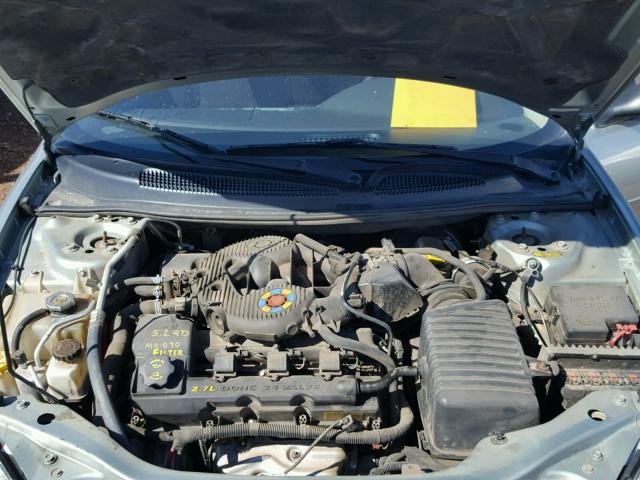 1B3EL46T15N643443 - 2005 DODGE STRATUS SX SILVER photo 7