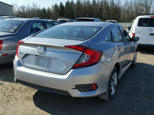 19XFC2F57HE223929 - 2017 HONDA CIVIC LX SILVER photo 4