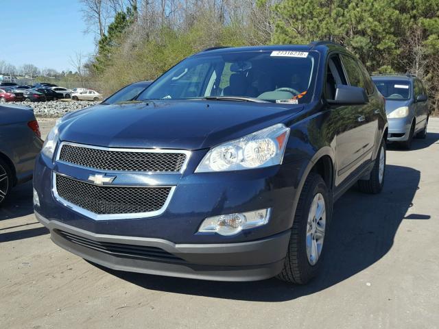 1GNKRFED7CJ267123 - 2012 CHEVROLET TRAVERSE L BLUE photo 2