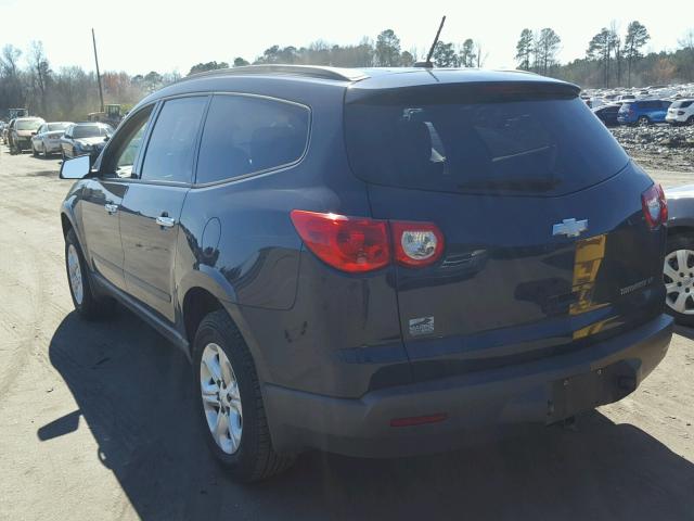 1GNKRFED7CJ267123 - 2012 CHEVROLET TRAVERSE L BLUE photo 3