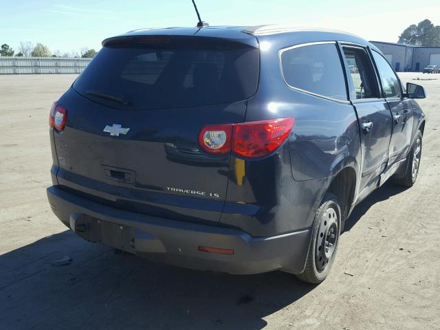 1GNKRFED7CJ267123 - 2012 CHEVROLET TRAVERSE L BLUE photo 4