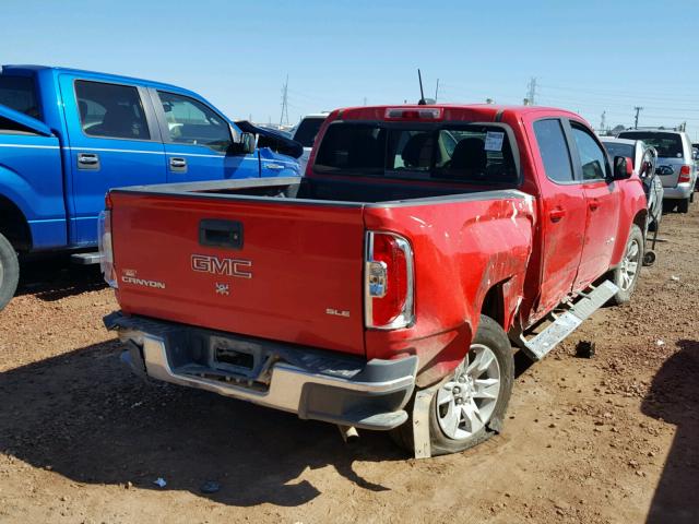 1GTG5CEA1G1224983 - 2016 GMC CANYON SLE RED photo 4