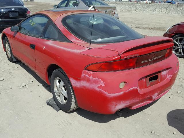 4A3AK34Y0WE120521 - 1998 MITSUBISHI ECLIPSE RS RED photo 3