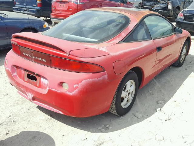 4A3AK34Y0WE120521 - 1998 MITSUBISHI ECLIPSE RS RED photo 4