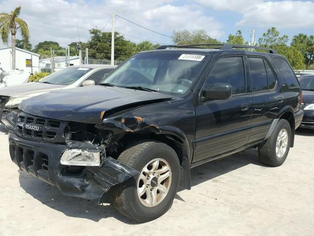 4S2CK58W424326302 - 2002 ISUZU RODEO S BLACK photo 2