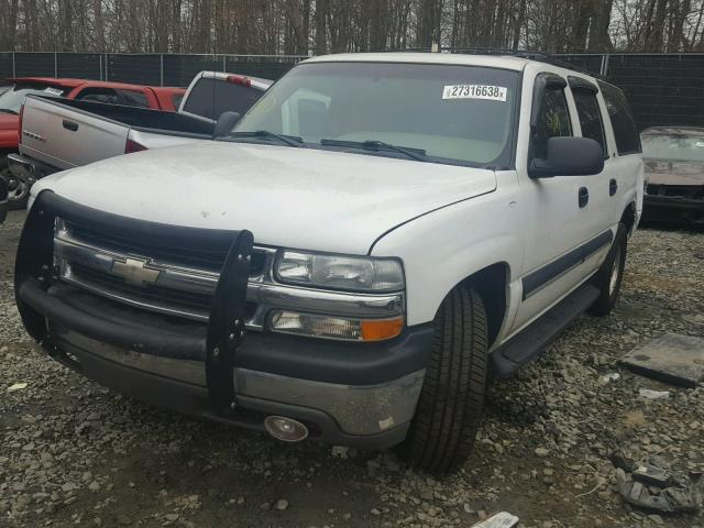 1GNEC16Z02J119227 - 2002 CHEVROLET SUBURBAN C WHITE photo 2